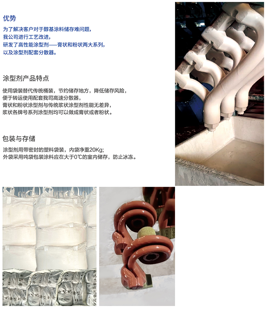 膏狀、粉狀涂型劑
